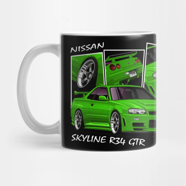 Nissan Skyline GTR R34, JDM Car by T-JD